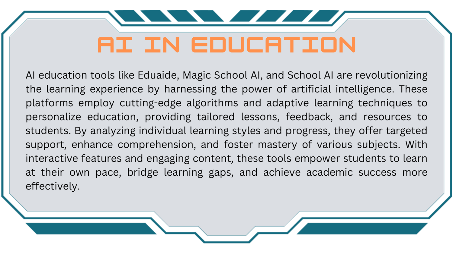 AI in Education Description