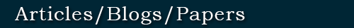 Articles/Blogs/Papers header 