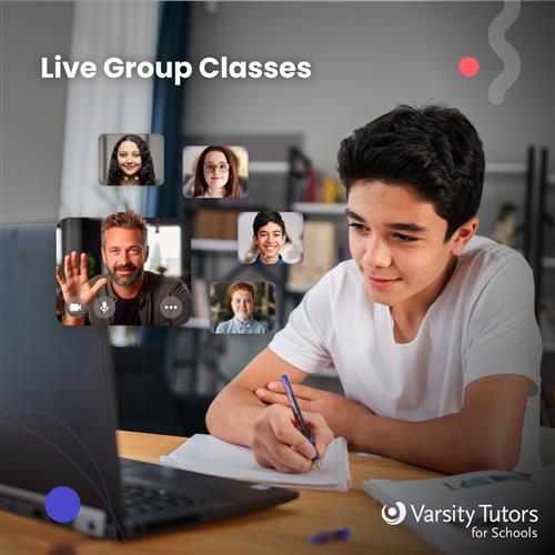 Student in live class
