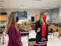 Congresswoman Jennifer Wexton and Principal Jennifer Buckley 