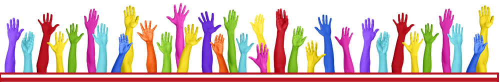 Rainbow hands header   